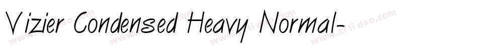 Vizier Condensed Heavy Normal字体转换